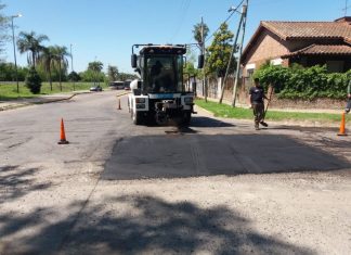 Continúan las tareas de bacheo y estabilizado de suelo en distintos puntos del partido de Escobar