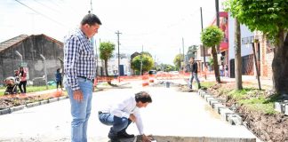 Garín: Ariel Sujarchuk supervisó el avance de las múltiples obras municipales de asfalto