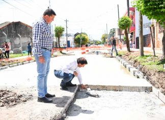 Garín: Ariel Sujarchuk supervisó el avance de las múltiples obras municipales de asfalto