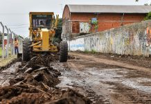 Continúan las obras de renovación en los accesos de Garín