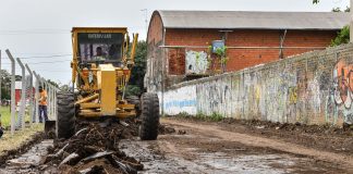 Continúan las obras de renovación en los accesos de Garín