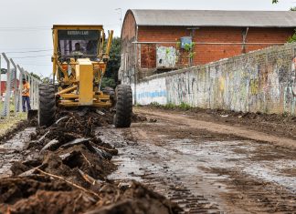 Continúan las obras de renovación en los accesos de Garín