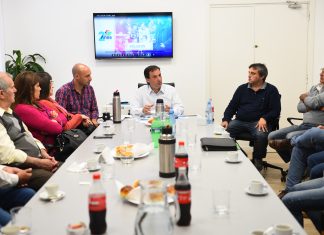 El Intendente Municipal Ariel Sujarchuk se reunió con comerciantes de Belén de Escobar y Matheu