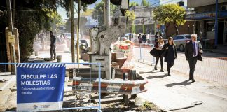Continúa la puesta en valor de la Avenida Tapia de Cruz, entre Mitre y las vías del ferrocarril