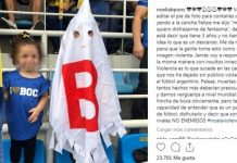 Mirá el hijo de qué jugador, se disfrazó de fantasma de la B Mirá el hijo de qué jugador, se disfrazó de fantasma de la B