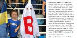 Mirá el hijo de qué jugador, se disfrazó de fantasma de la B Mirá el hijo de qué jugador, se disfrazó de fantasma de la B