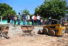 Ariel Sujarchuk supervisó las obras de la pileta semiolímpica de Ingeniero Maschwitz y del microestadio de Garín