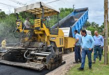 Avanzan las obras de asfalto en Belén de Escobar e Ingeniero Maschwitz