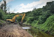 Continúan las obras hidráulicas en la cuenca del arroyo Garín
