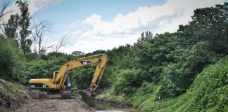 Continúan las obras hidráulicas en la cuenca del arroyo Garín