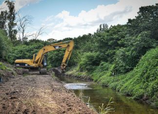 Continúan las obras hidráulicas en la cuenca del arroyo Garín
