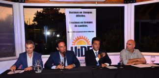 Sergio Massa, Santiago Fraschina y Ariel Sujarchuk expusieron en un encuentro organizado en defensa de las Pymes y la Industria