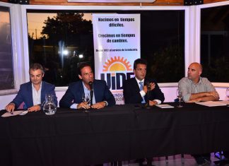 Sergio Massa, Santiago Fraschina y Ariel Sujarchuk expusieron en un encuentro organizado en defensa de las Pymes y la Industria