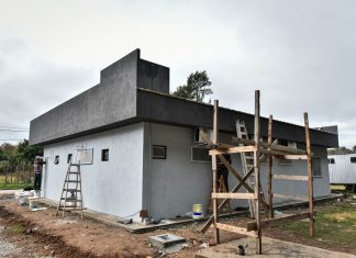 Escobar: Avanza la construcción del nuevo CAPS del barrio Philips