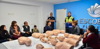 Mujeres placeras se capacitaron en RCP y primeros auxilios