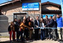 Ariel Sujarchuk y Laura Russo inauguraron el nuevo espacio para la niñez “La Casita de Mario”