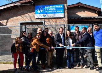 Ariel Sujarchuk y Laura Russo inauguraron el nuevo espacio para la niñez “La Casita de Mario”