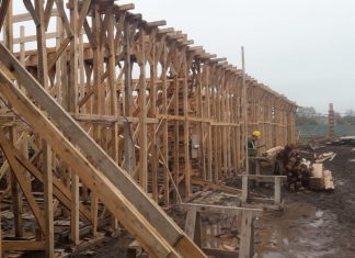 Continúa a buen ritmo la construcción de la futura sede del Colegio Dr. Ramón A. Cereijo