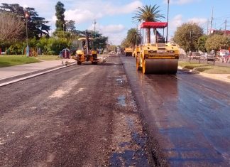 Garín: Avanza la última etapa de repavimentación del Boulevard Presidente Perón