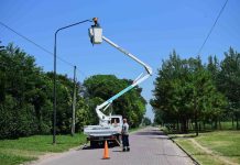 Continúa la renovación y reconversión del alumbrado público en Escobar