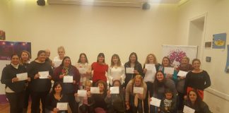 Se realizó la entrega de diplomas a los participantes del curso de Operadores en Violencia Familiar