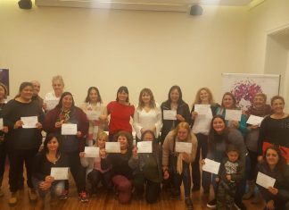 Se realizó la entrega de diplomas a los participantes del curso de Operadores en Violencia Familiar