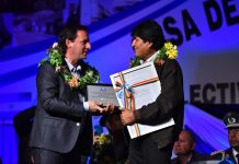 Evo Morales fue declarado “huésped de honor” por el municipio de Escobar