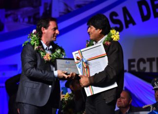 Evo Morales fue declarado “huésped de honor” por el municipio de Escobar