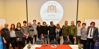 Ariel Sujarchuk y Osvaldo Laport presentaron al elenco de actores y actrices del Teatro Seminari Cine Italia
