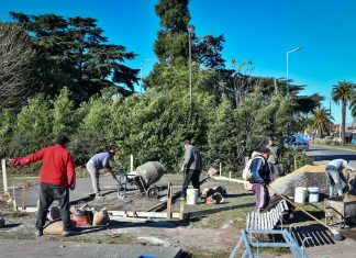 La Municipalidad de Escobar remodela la plaza Vuelta de Obligado de Garín