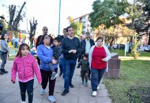 Garín: Sujarchuk recorrió nuevos asfaltos y espacios verdes remodelados