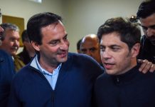 Ariel Sujarchuk acompaño a Axel kicillof y al candidato a intendente Diego Nanni, en la ciudad de Exaltación de la Cruz