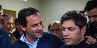 Ariel Sujarchuk acompaño a Axel kicillof y al candidato a intendente Diego Nanni, en la ciudad de Exaltación de la Cruz