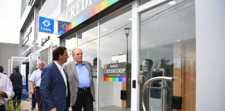 Ariel Sujarchuk y Carlos Heller recorrieron el nuevo Centro Cívico de Loma Verde