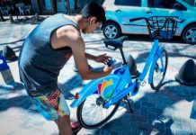 El sistema público de bicicletas de la Municipalidad de Escobar sumó 2100 usuarios en su primera semana de funcionamiento