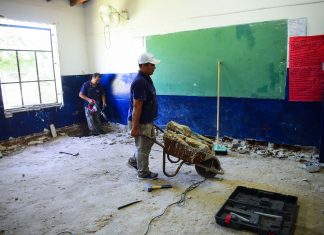 Avanzan las obras de infraestructura en 21 escuelas del distrito