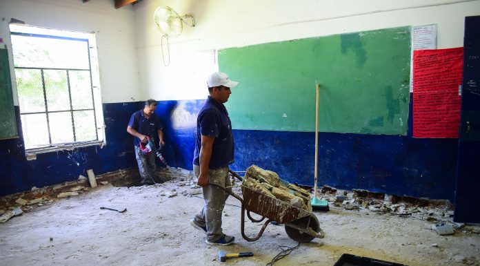 Avanzan las obras de infraestructura en 21 escuelas del distrito