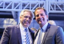 Ariel Sujarchuk, junto al presidente Alberto Fernández y el gobernador Axel Kicillof, participó de la inauguración de mAbxience, firma nacional del empresario Hugo Sigman