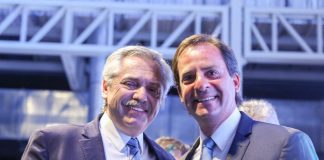 Ariel Sujarchuk, junto al presidente Alberto Fernández y el gobernador Axel Kicillof, participó de la inauguración de mAbxience, firma nacional del empresario Hugo Sigman