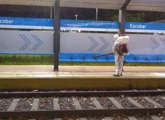 Intensifican la desinfección de transporte y espacio público