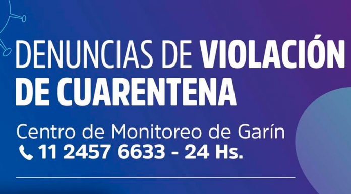 Denuncias de violación de cuarentena en Escobar