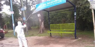 Profundizan las tareas de desinfección en centros de salud y espacios públicos