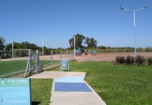 Inicia la construcción de una cancha de fútbol 11 en el polideportivo de Matheu