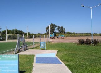 Inicia la construcción de una cancha de fútbol 11 en el polideportivo de Matheu