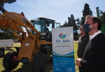 El Intendente Sujarchuk y el ministro Juan Cabandié presentaron nuevas maquinarias para potenciar el programa Escobar Sostenible