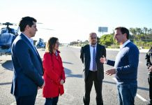 Sujarchuk, junto a los ministros Wado de Pedro y Sabina Frederic, supervisó un operativo conjunto de prevención y control vehicular