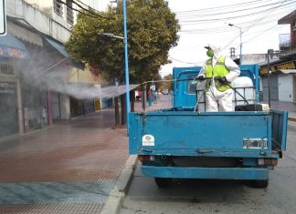 La Municipalidad de Escobar sigue adelante con las tareas de desinfección en todo el distrito