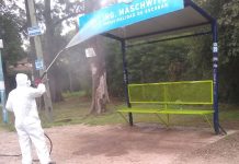 Continúa la limpieza y la desinfección en los espacios públicos del distrito