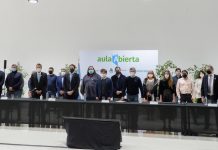 Aislamiento social: Sujarchuk participó de la presentación de un programa de educación a distancia