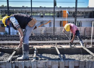 Continúan las obras de ampliación en el colegio Ramón A. Cereijo